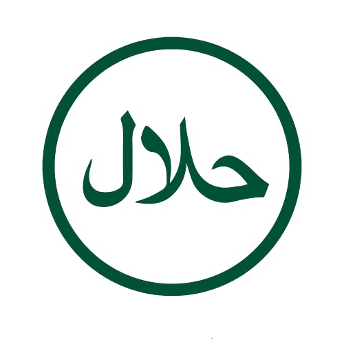 2 Pcs - No Background Decal Stickers of The Etiquette Halal Food Product (Green) Premium Waterproof Vinyl Decal Stickers for Laptop Phone Accessory Helmet Car Window Mug Tuber Cup USCstic889426GRAA