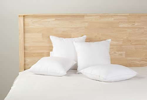 18x18 Pillow Inserts Pack of 4 - White Throw Pillows, Throw Pillow Inserts for Decorative Pillow Covers, Throw Pillows for Bed, Couch Pillows for Living Room, Throw Pillows for Couch, Fluffy Pillows 18x18 Pillow Inserts Pack of 4 - White Throw Pillows, Throw Pillow Inserts for Decorative Pillow Covers, Throw Pillows for Bed, Couch Pillows for Living Room, Throw Pillows for Couch, Fluffy Pillows