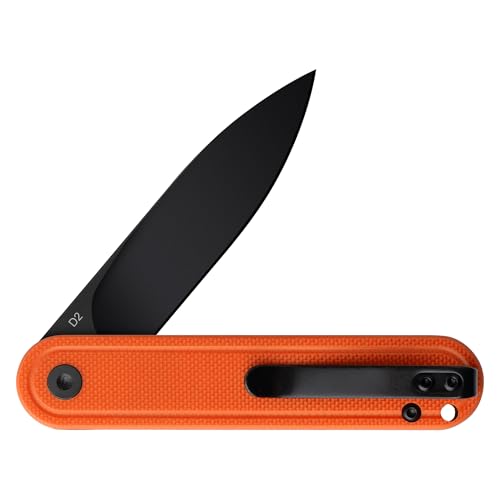 Image of OLITANS G040 Pocket Knife, 2.75'' D2 Steel Blade G10 handle, Small EDC Knife with Pocket Clip for Men Women, 2.1oz