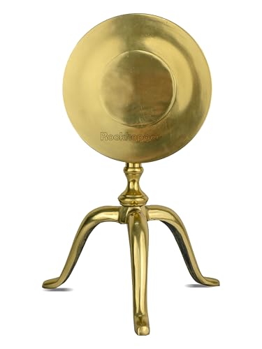 Image of Metal Gold Handcrafted Chrono Analog Table Clock, Aesthetic Desk Clock for Home Decor Office Desk Living Room Bedroom Study Room Kids Room (Large 6'')
