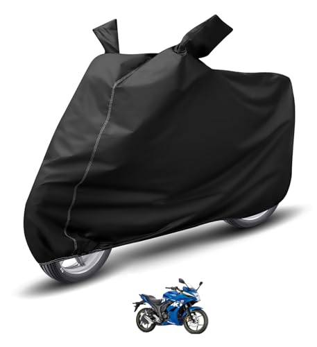Image of Auto Hub Waterproof Bike Cover Compatible with Suzuki Gixxer SF Dustproof, UV Protection Two Wheeler Bike Gixxer SF Cover - Black