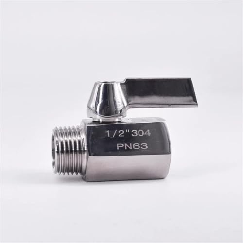 Mini válvula de bola NPT contra fugas en sistemas de rosca de 1/2" 2