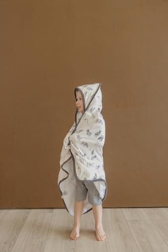 Image of Copper Pearl Hooded Bath Towels Premium Knit /Terry Cloth Baby Towels with Hood, Pockets, and Cool Designs - Great to Gift and Make Bath Time Fun - Baby Bath Towel, Cody
