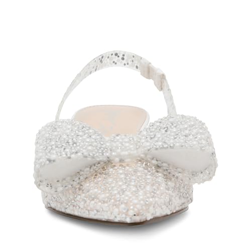 Betsey Johnson Womens Patti Embellished Vinyl Slingback Heels2