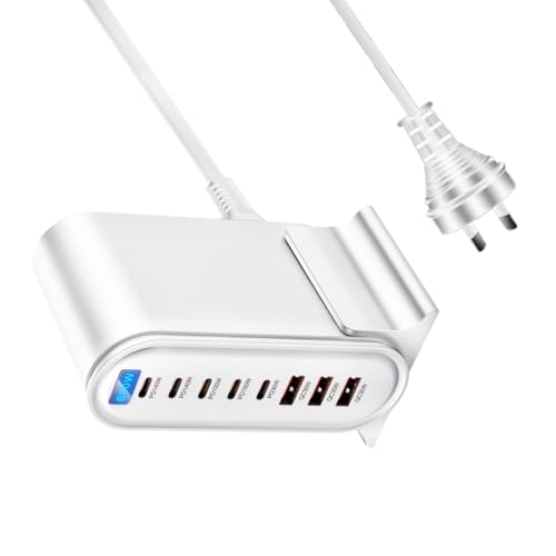 8-Port Charging Station Laptop Adapter Fast Charging Hub For Laptop Phones