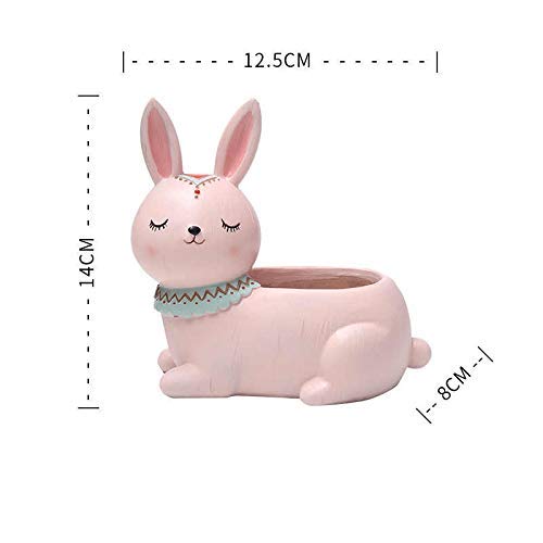 Image of Resin Pots Planter Animals Shape Resin Succulent Pot Succulent Planter Flower Pots Indoor Container for Garden and Office Table (6 Animal Combo Pot), Multicolor