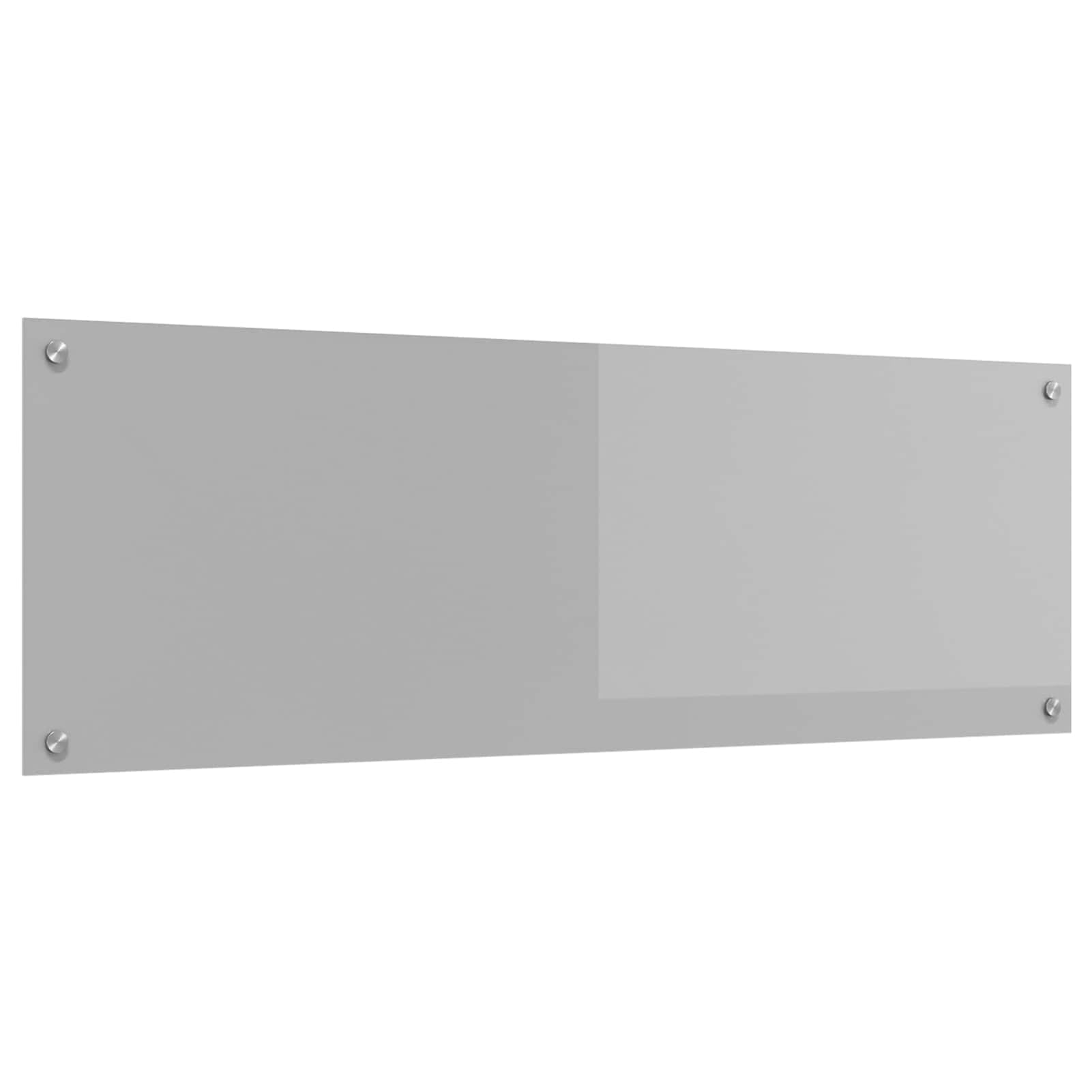 Fond de hotte gris clair 120x40 cm et protection murale cuisine anti-chaleur