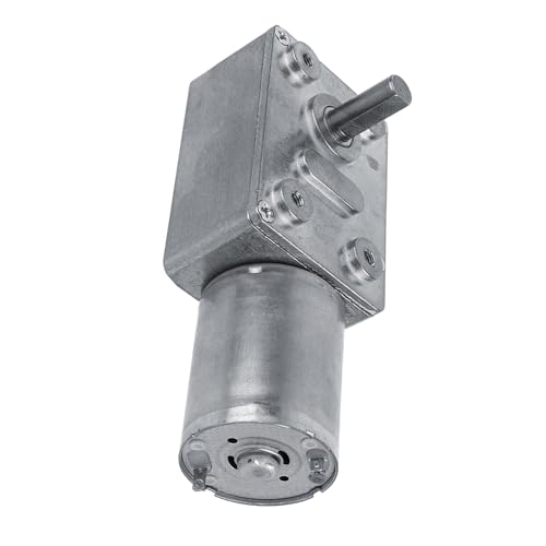 DC 12 V Schneckengetriebemotor, Vertikaler Wellenausgang, 5 U/min, 6 U/min, 20 U/min, 40 U/min, 62 U/min, Keine Selbsthemmung, Weitreichend Angepasste Einbaugrößen für Türöffner