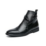 VLVWOGHNCZ Mens Boots Men's Ankle Boots Pointed Brown...