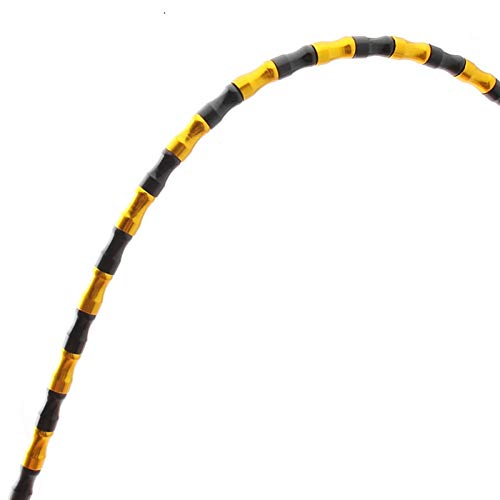 USMITING Brake Cable, Bike Shift Brake Wire Protection Housing MTB Road Folding Bicycle Cable Set Aluminum Alloy Line Housing Accessories(Black and Gold)