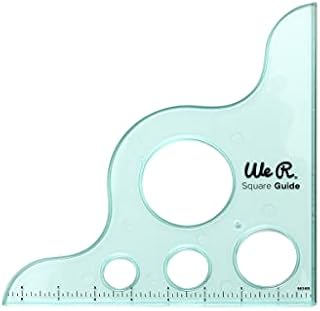 We R Memory Keepers Square Guide Tool, Synthetic Material, Green, 26.3 x 23.8 x 0.8 cm