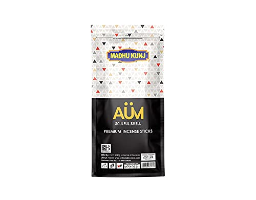 Image of MADHUKUNJ Zipper Divine Pack Incense Sticks Agarbatti for Refreshing and Alluring Environment Long Lasting Scent Stick Meditation or Religious Purpose - (Pack of 5, 100 Sticks Per Pack)