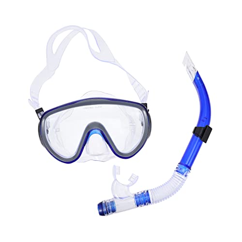BCOATH Dry Snorkeling Mask Set Full Mask Snorkel Fins Scuba Diving Equipment for Adults
