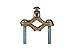 NSI G-1-S Bronze Ground Clamp, 1/2