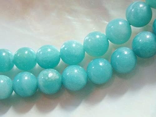 Perles amazonite bleu azur de 6mm de qualité supérieure pour joaillerie - 3