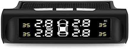 Smart Car TPMS Tire Pressure Monitoring System Solar Power Digital TMPS LCD Display USB Auto Security Alarm Tire Pressure Sensor (Size : A External Sensor) Smart Car TPMS Tire Pressure Monitoring System Solar Power Digital TMPS LCD Display USB Auto Security Alarm Tire Pressure Sensor (Size : A External Sensor)