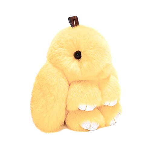 Preisvergleich Produktbild IKEPOD Süße Hase Schlüsselanhänger Taschenanhänger - Kaninchen Kunstpelz Auto Schlüsselring, Handtasche Anhänger Spielzeug Puppe Dekor