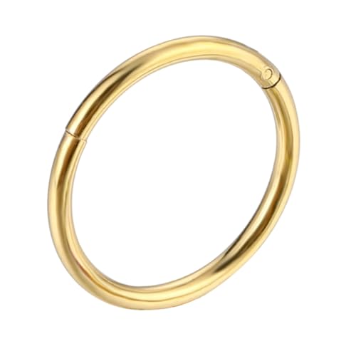 ARTIBETTER Decorative Titanium Steel Nose Ring Hoop 10mm Circle Piercing Jewelry for Women Fashion Nose Piercing