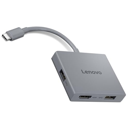 Lenovo USB-C 4 in 1 Travel Hub Block Integrated Cable, 1x