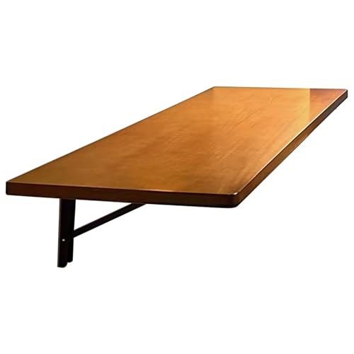 JINGSHIQIAOPL Mesa de Bar Plegable de Madera, Barra Bar de Cocina de Pared con Tablero de 3 cm de Grosor, Escritorio Flotante de Madera para Espacios Pequeños, Cocina y Dormitorio(100x40cm/39x16in)