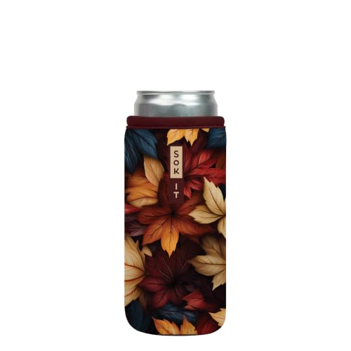 Sok It CanSok Sleeve for Beer & Soda Insulated Neoprene Cover (Fall Blend, 12oz Can Sleeve)