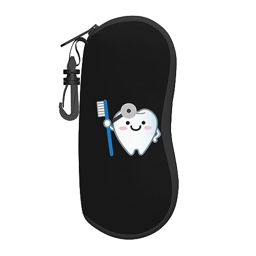 歯医者さんの歯 眼鏡ケース おしゃれ メガネケース 擦り傷防止 コンパクト 軽量 かわいい メガネ収納ケース 男女兼用 アニメ グッズ キャラクター 人気 プレゼント