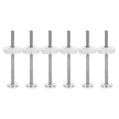 TOKIDNY Varillas Roscadas para Puerta de Ñiño 6 Piezas M8 X 125 Mm Tornillos para Puertas de Casa Herrajes de Seguridad para Barrera Infantil de Mascotas Fácil Instalación sin