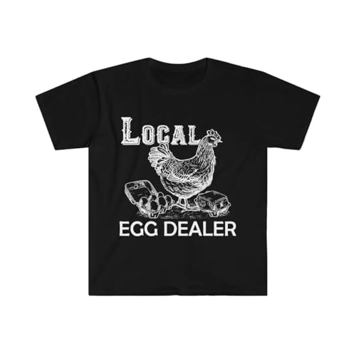 UHBGd68uu Local Egg Dealers T Shirt Easter Chicken Lover Farm Life Support Farmers Black L