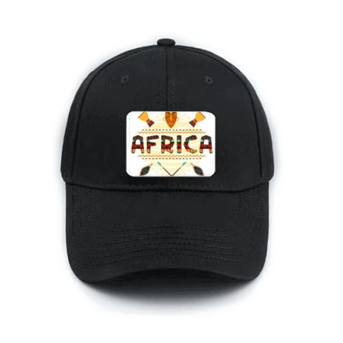 Casquette de baseball réglable noir affancy avec broderie texte totem au design soigné