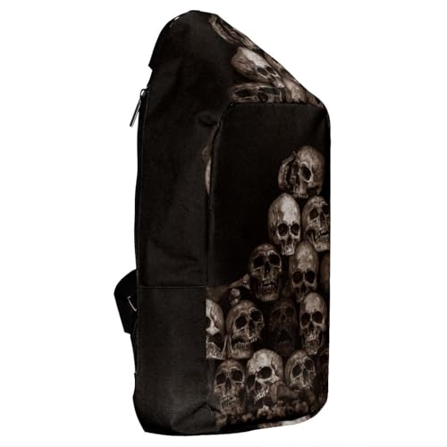 Sac à dos à bandoulière tête de mort, idée cadeau originale