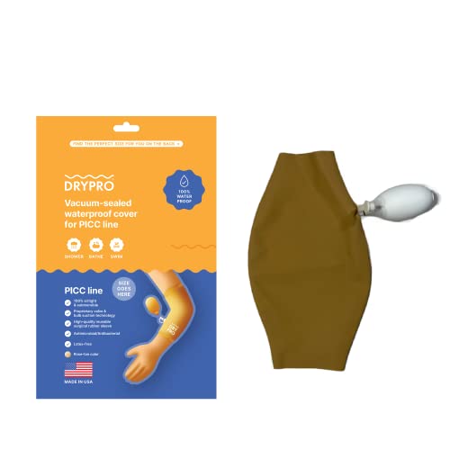 Waterproof PICC Line Cover - Airtight & Submersible - Ideal for Swimming or Shower - Small (PIC-13)
