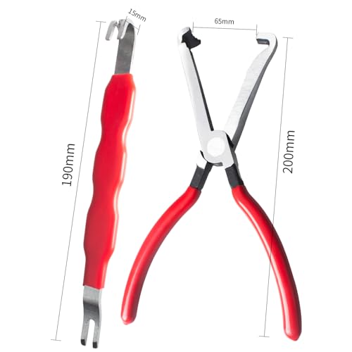Image of 2 PCS Electrical Disconnect Pliers for Cars, Straight Automotive Electrical Connector Pliers and Electrical Connector Separator Tool