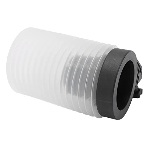 Generic Recipiente para Polvo de Taladro de Gran Capacidad Material de Goma de PVC de Primera Calidad Recolección Eficiente de Polvo para Taladros y Martillos Eléctricos Blanco