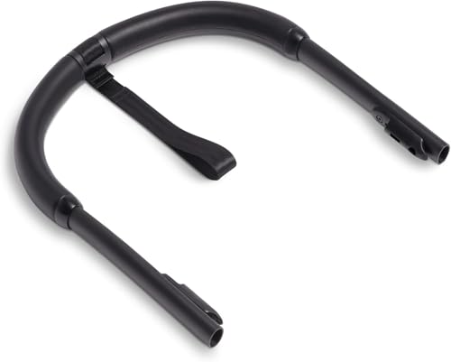 Stokke YOYO Stroller Handlebar - Ultra-Resistant Faux Leather Coating - Includes 21.5 cm Tether Strap Screws & Installation Tool - Black