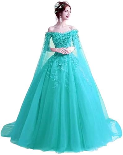 Women's Off The Shoulder Masquerade Puffy Prom Dress Long Ball Gowns Quinceanera Gothic Dress Sweet 16 - Image 3