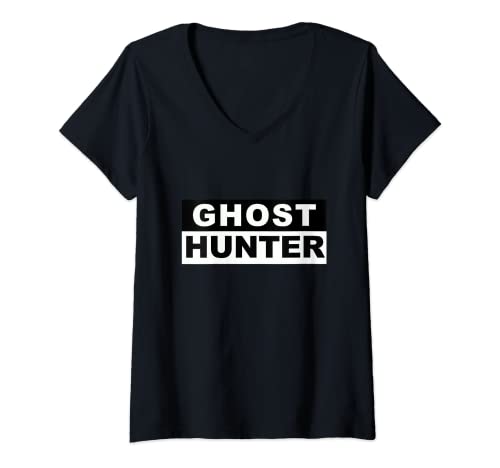 Mujer Camisa Ghost Hunter Camiseta Cuello V