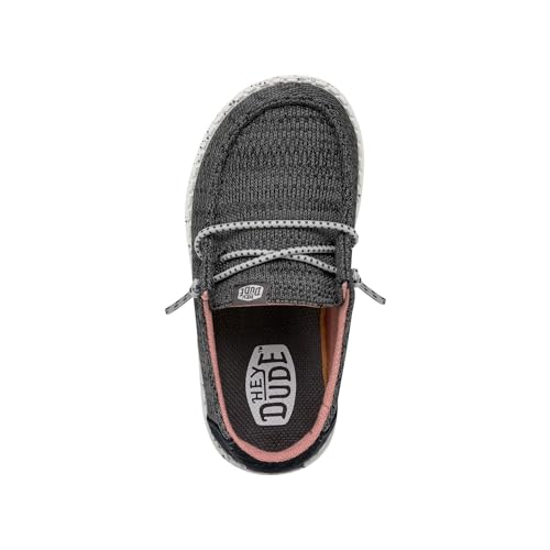 Image of HEYDUDE Wendy Sport Mesh Loafers for Kids Girls - Textile Upper - Two-Eyelet Lace Closure - Slip-on Style