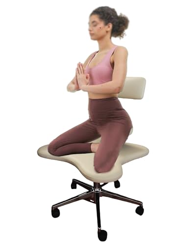 Chaise de bureau TDAH et tabouret de méditation ergonomique pour s'asseoir à genoux