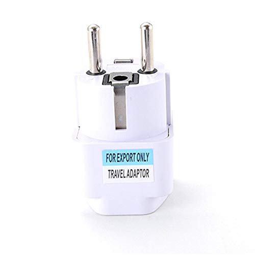 White 10A 250V Iron Copper Travel Universal Germany French Power Adapter Electrical Plug for UK/US/EU/AU to EU Socket Converter