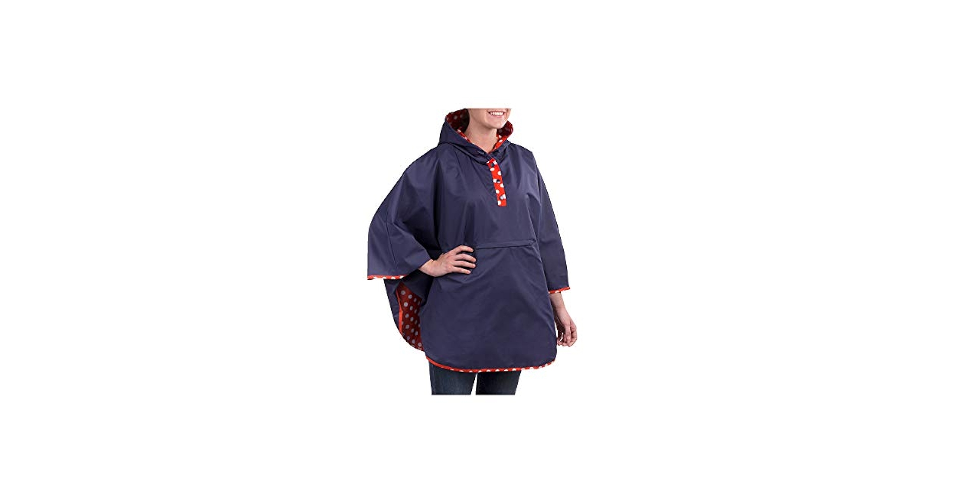 Amazon.com: Totes Reversible Rain Poncho Two Looks in One