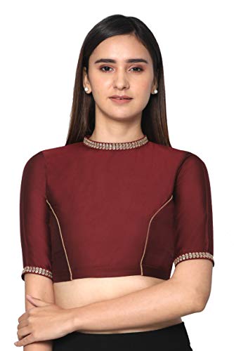 RENE Women Silk Half Sleeve Choli