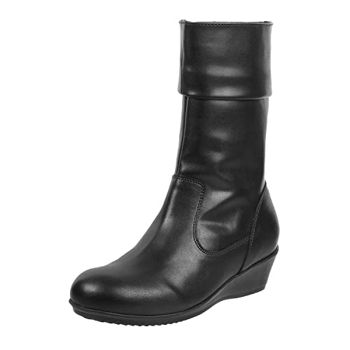Image of Metro Women's Faux Leather Mid Calf Cool Weather Fashion Boots