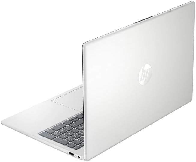 HP 15.6" FHD Touchscreen Laptop Computer with Microsoft Office 365, AMD Ryzen 5 7520U Processor, 8GB RAM 512GB Storage (256GB SSD+256GB External), Windows 11, AI Copilot, PLUSERA Earphones, Silver