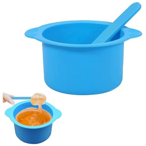 Reusable Silicone Wax Warmer Liner with Stirring Rod Cover