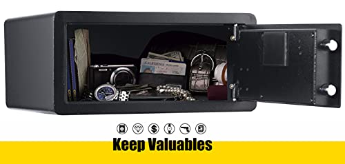 Hotel Safes 1.0 Cubic Feet Steel Security Safe Box Home Security Electronic Lock Box Cabinet Safe- Secure Cash, Jewelry, Id Documents (Style A) #TOP2