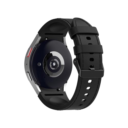 [PLYYQZM] 20MM VR+U[Xgbv,ɍ Sam su ng Galaxy Watch 7 6 5 4 Pro 40mm 44mm 6Classic 4Classic 47 43mm 46mm puXbgɓK(Black,