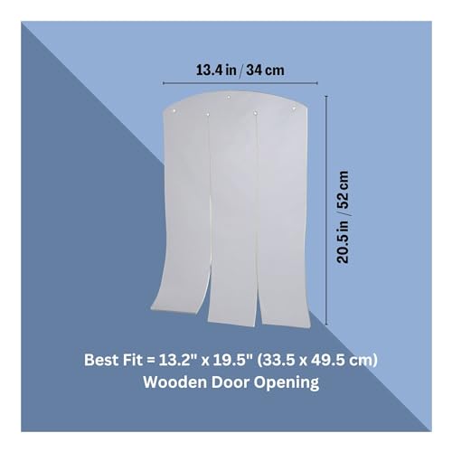 Trixie Vinyl Dog Door Flap, Fits 13.2 x 19.5-in Wooden Dog House Opening, Replacement Doggie Door Curtain Flap for Wooden Doghouses