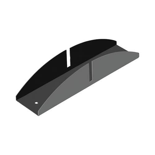 Support acrylique 3/8 CRL PSBASE38 rail inox brossé plaque 10 mm