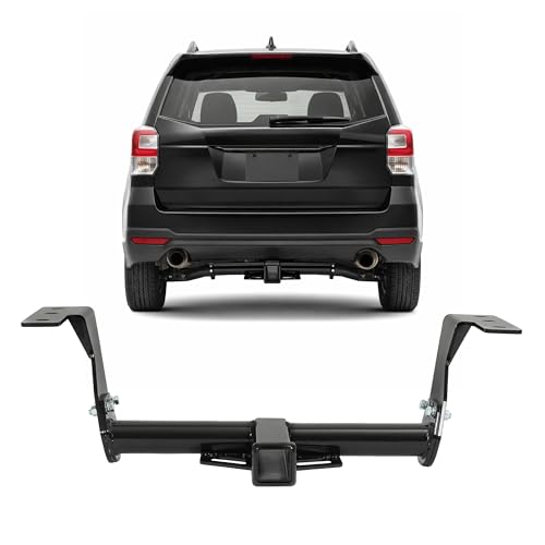 Activity Mount - 2023 Subaru Solterra 6 BALOCEO 2' Class 3 Trailer Tow Hitch Receiver Compatible with 2014-2018 Subaru Forester Rear Trailer Hitch Steel Powder Coated