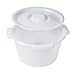 DMI Universal Replacement Plastic Commode Pail with Lid, Durable and Sturdy, Easy to Clean, Clear, 7 Quarts